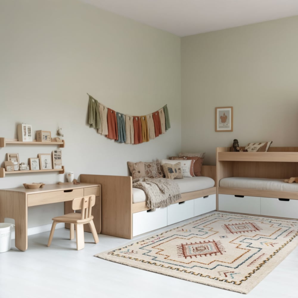 Tapis design doux et volumineux multicolore 200 x 290 cm — vue 4