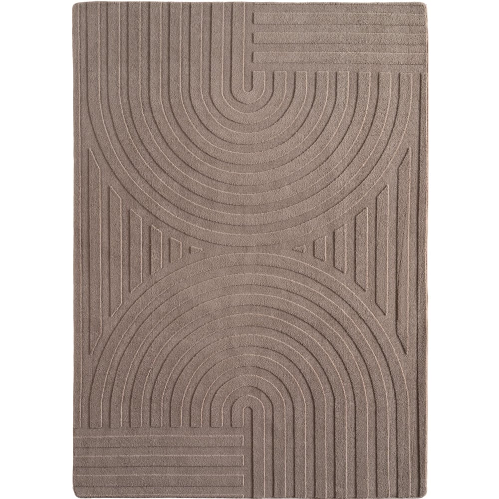 Tapis BARI doux à relief Beige 80x150cm