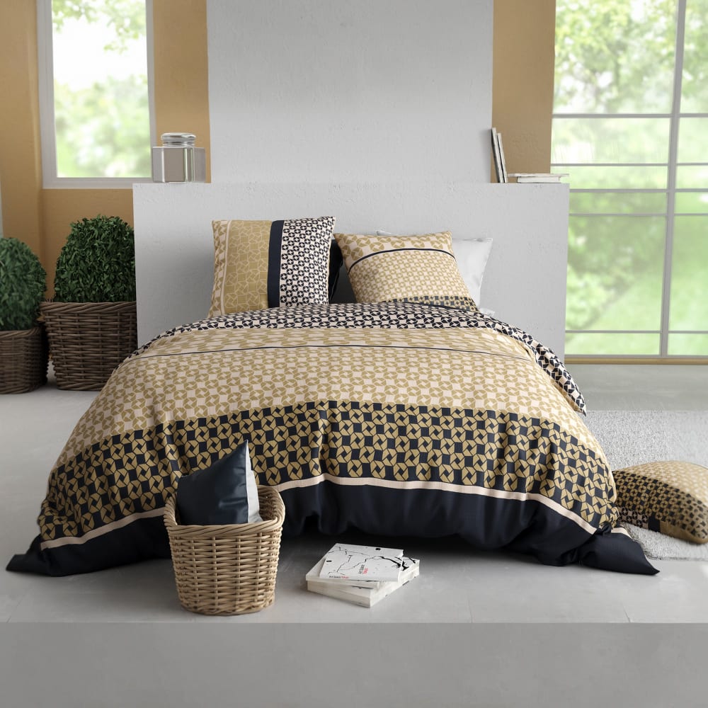 Parure de lit 220x240 cm Coton 57 fils Luxore