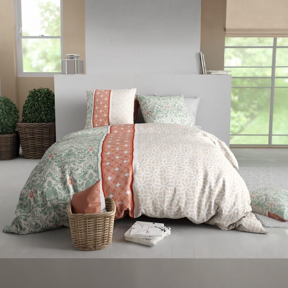 Parure de lit 240x260 cm Coton 57 fils Prana