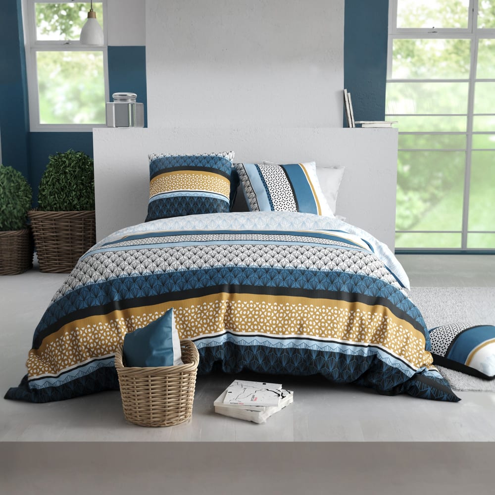 Parure de lit 220x240 cm Coton 57 fils Osis