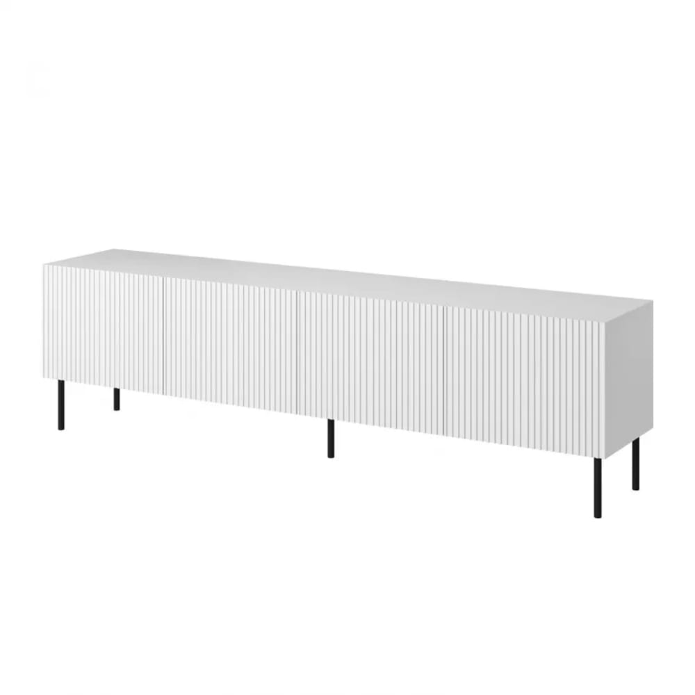 Meuble TV 4 portes avec pieds en métal 200x52 cm