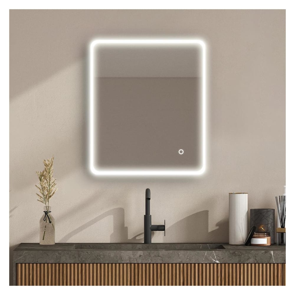 Miroir LED rectangulaire avec rétroéclairage MIRALUX