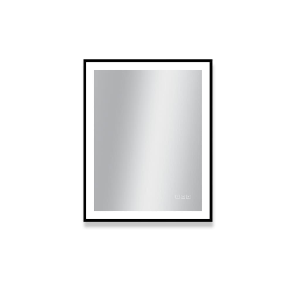 Miroir led rectangulaire avec cadre alu noir