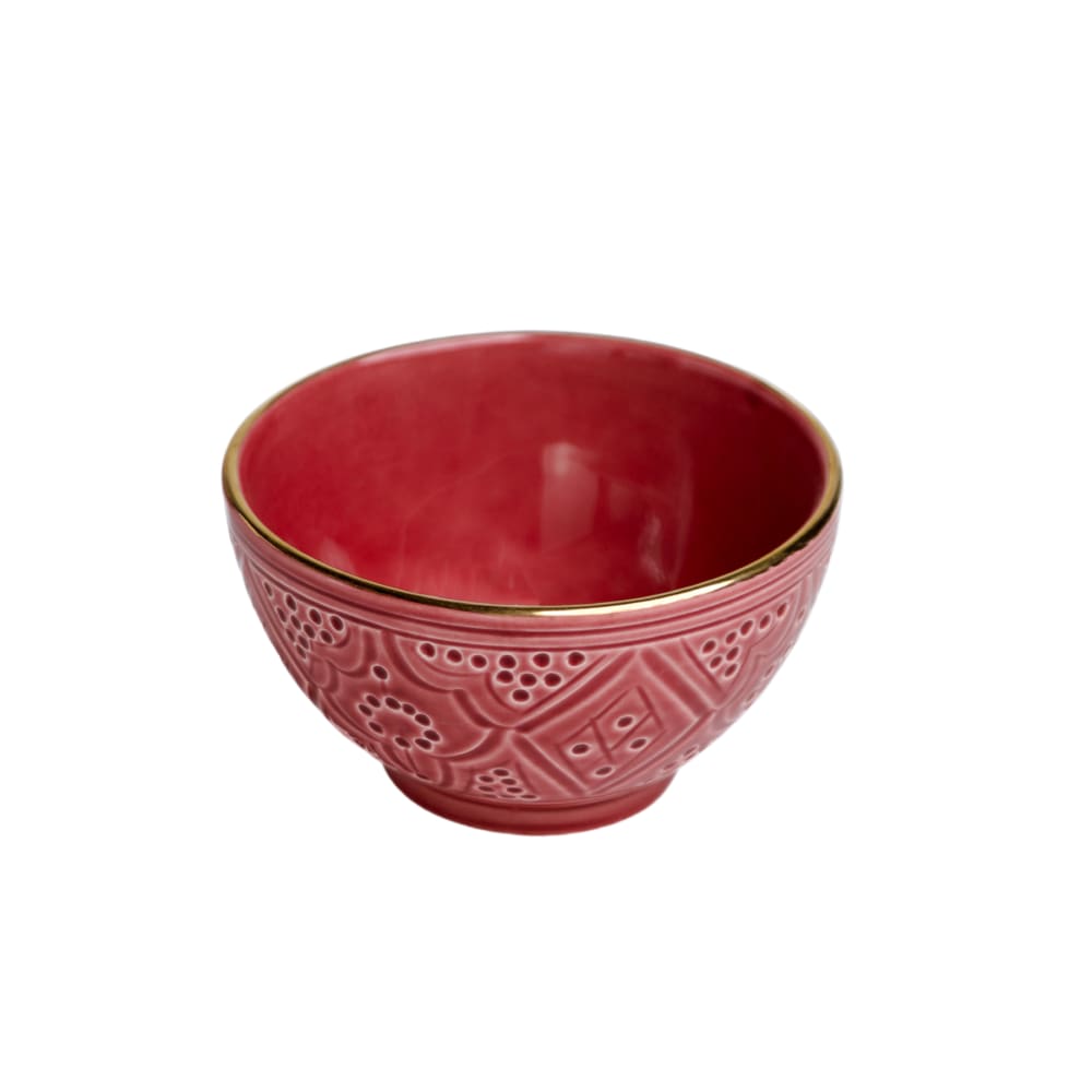 Bol rond en céramique rouge D12CM