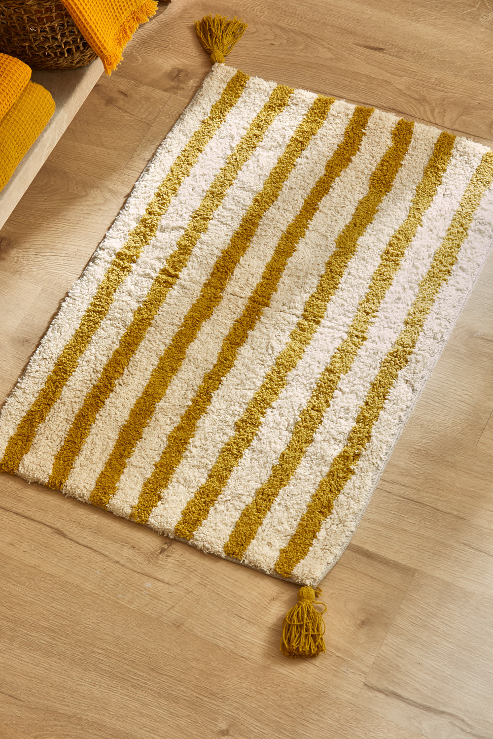 Helios Baumwoll-Badematte Senf  50x70 - Maisons Du Monde