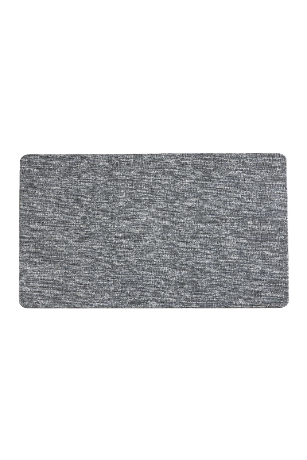 CALMA HOUSE Einzelplatz-Set, fleckenabweisend, mit rauer Struktur in Schwarz aus PVC und recyceltem PET 30x45. Grau