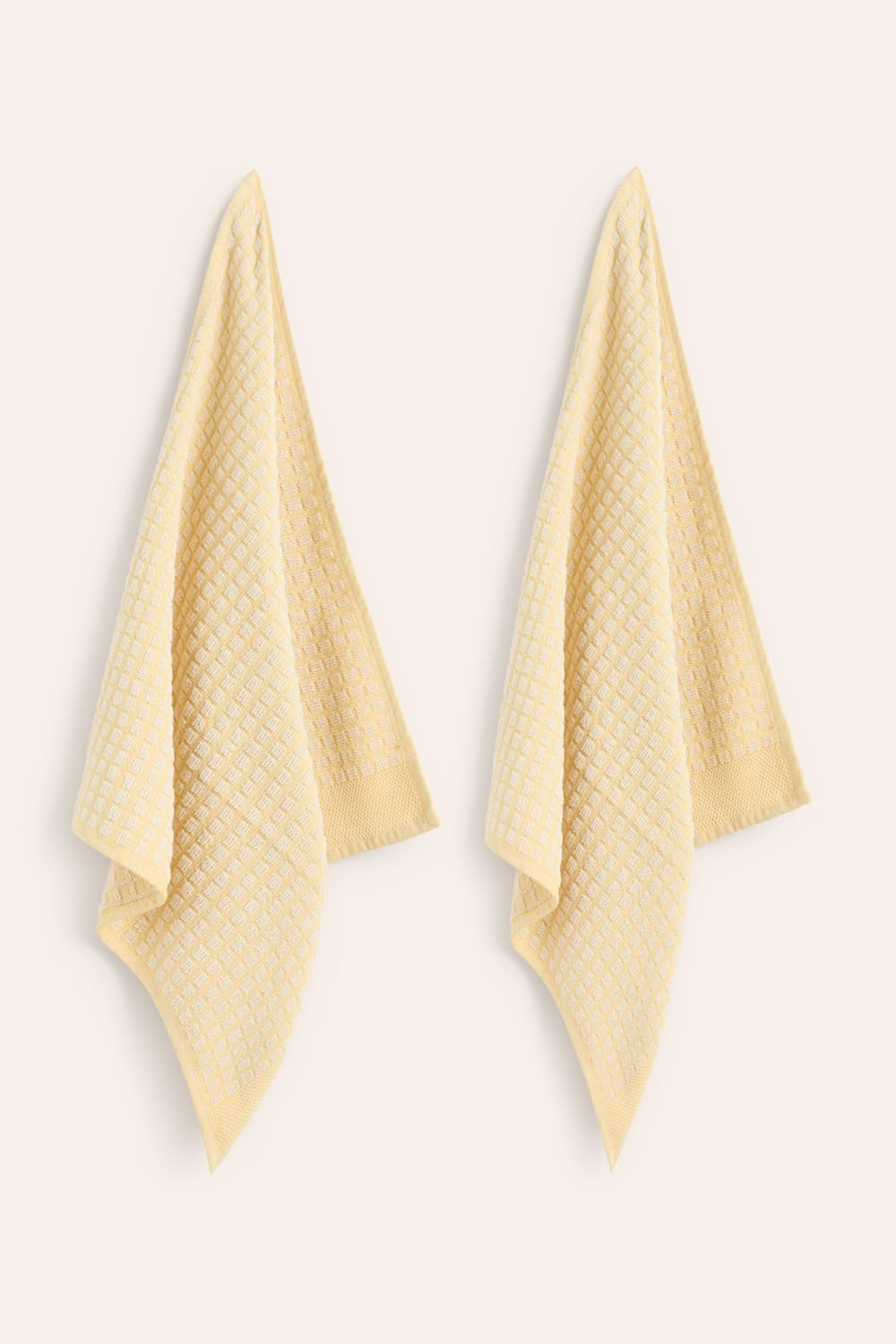 Küchentuch (2er-Set) Senf  50x50 - Maisons Du Monde