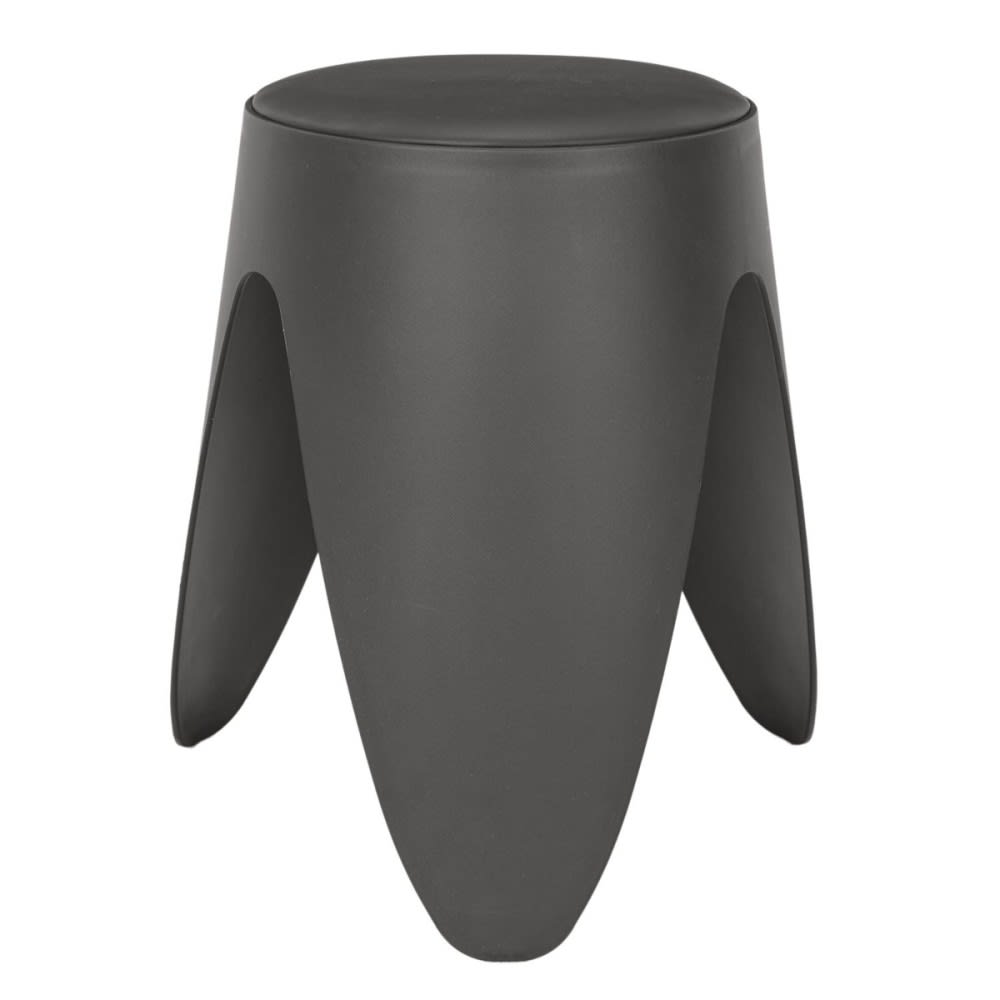 Tabouret plastique coloris gris Tabouret plastique coloris gris