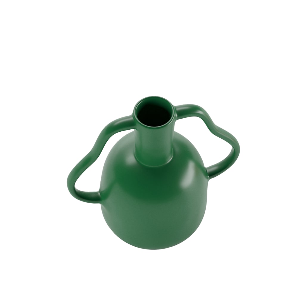 Vase à poignées ondulées en céramique — vue 3