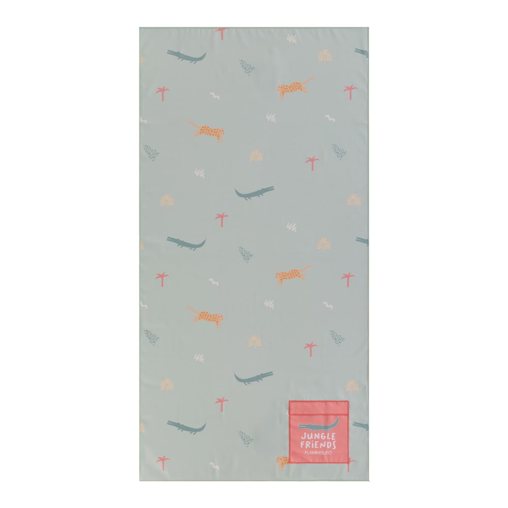 Serviette de Plage Enfants Microfibre 75x150cm Vert Serviette de Plage Enfants Microfibre 75x150cm Vert