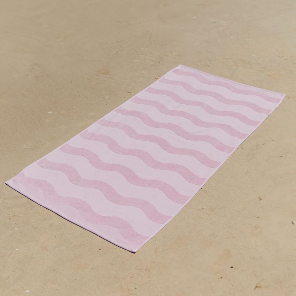 Strandtuch Baumwolle 90x180cm Rosa - Maisons Du Monde