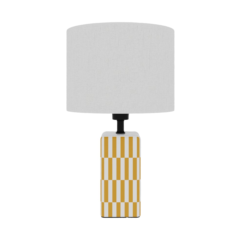 Lampe à poser en Céramique & Abat-jour Lin