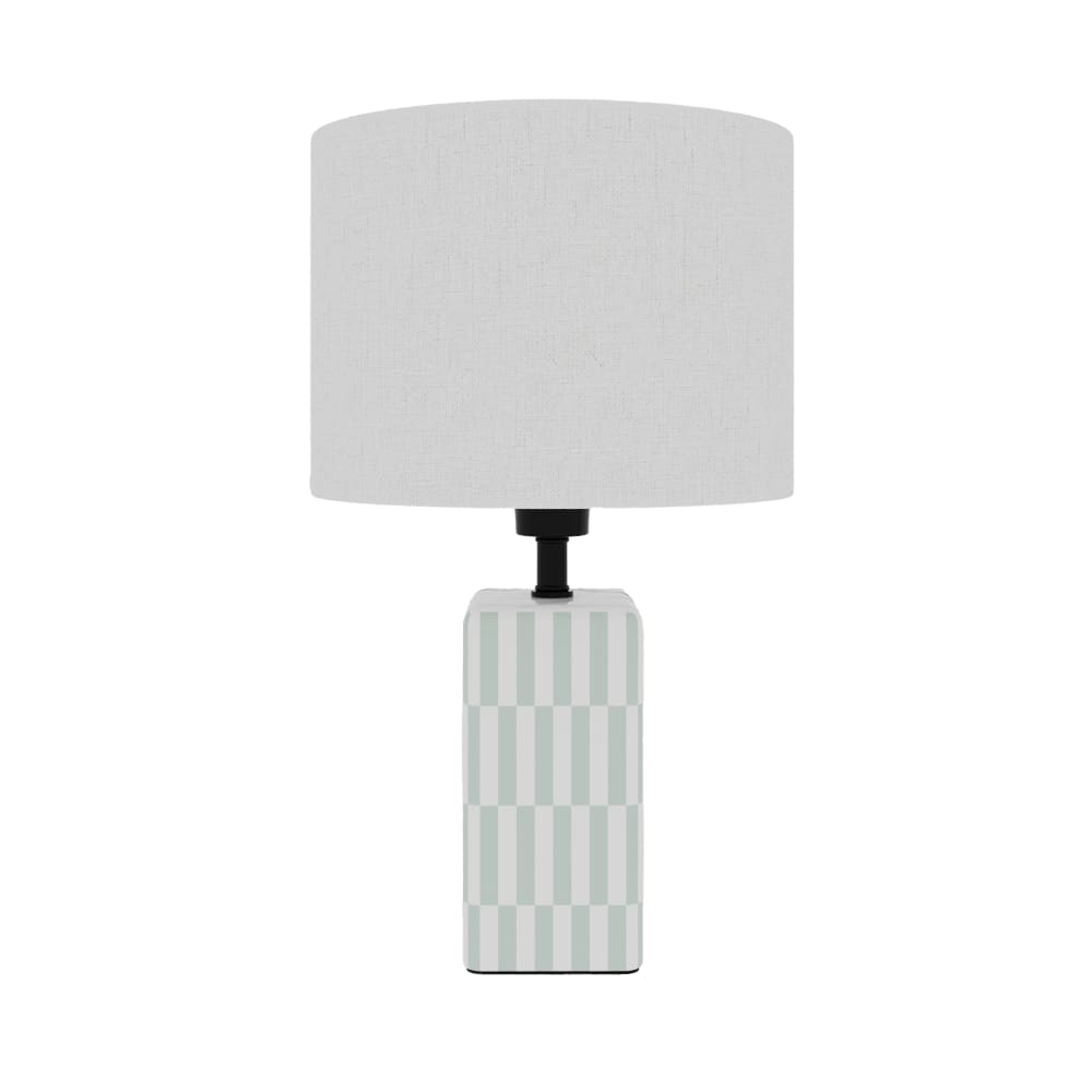 Lampe à poser en Céramique & Abat-jour Lin