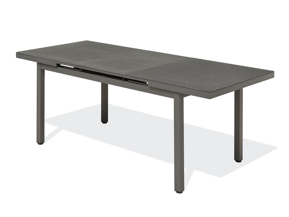 Table en alu et spraystone avec rallonge automatiquee