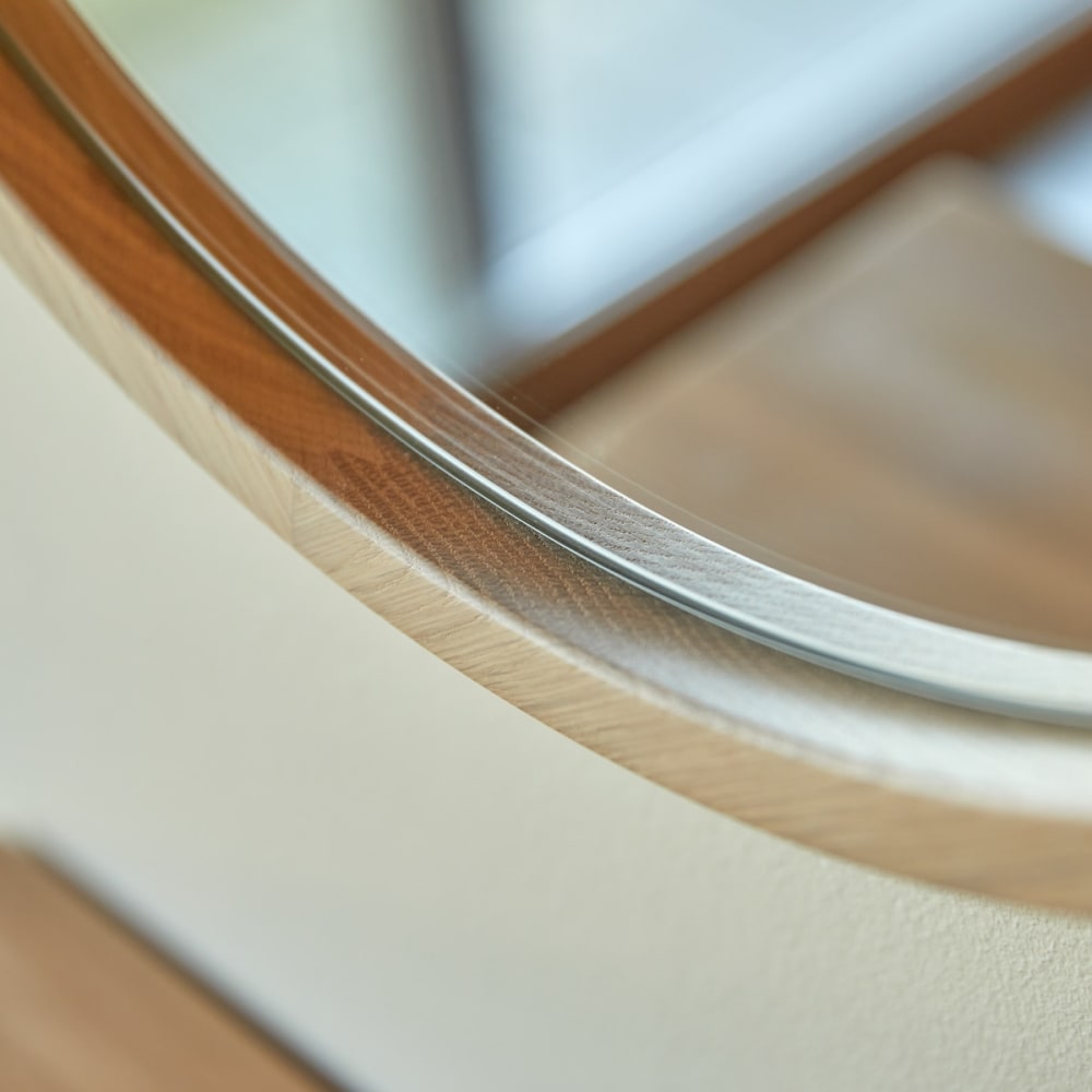 Runder Spiegel aus Eiche 50 × 50 cm - Maisons Du Monde