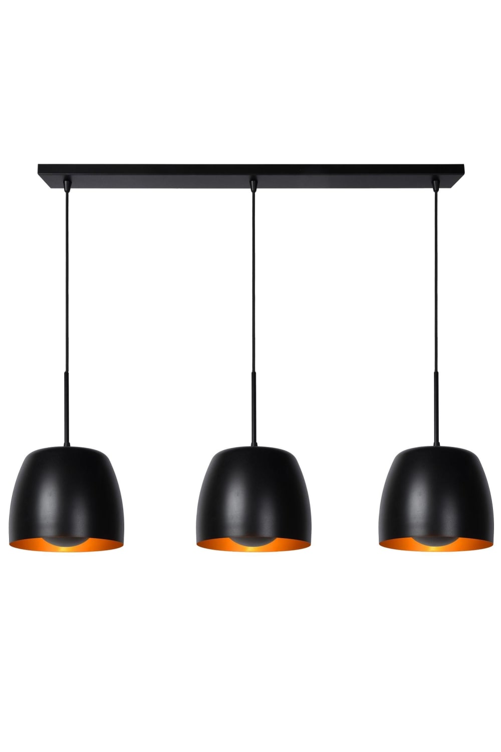 suspension métal 3 lumières