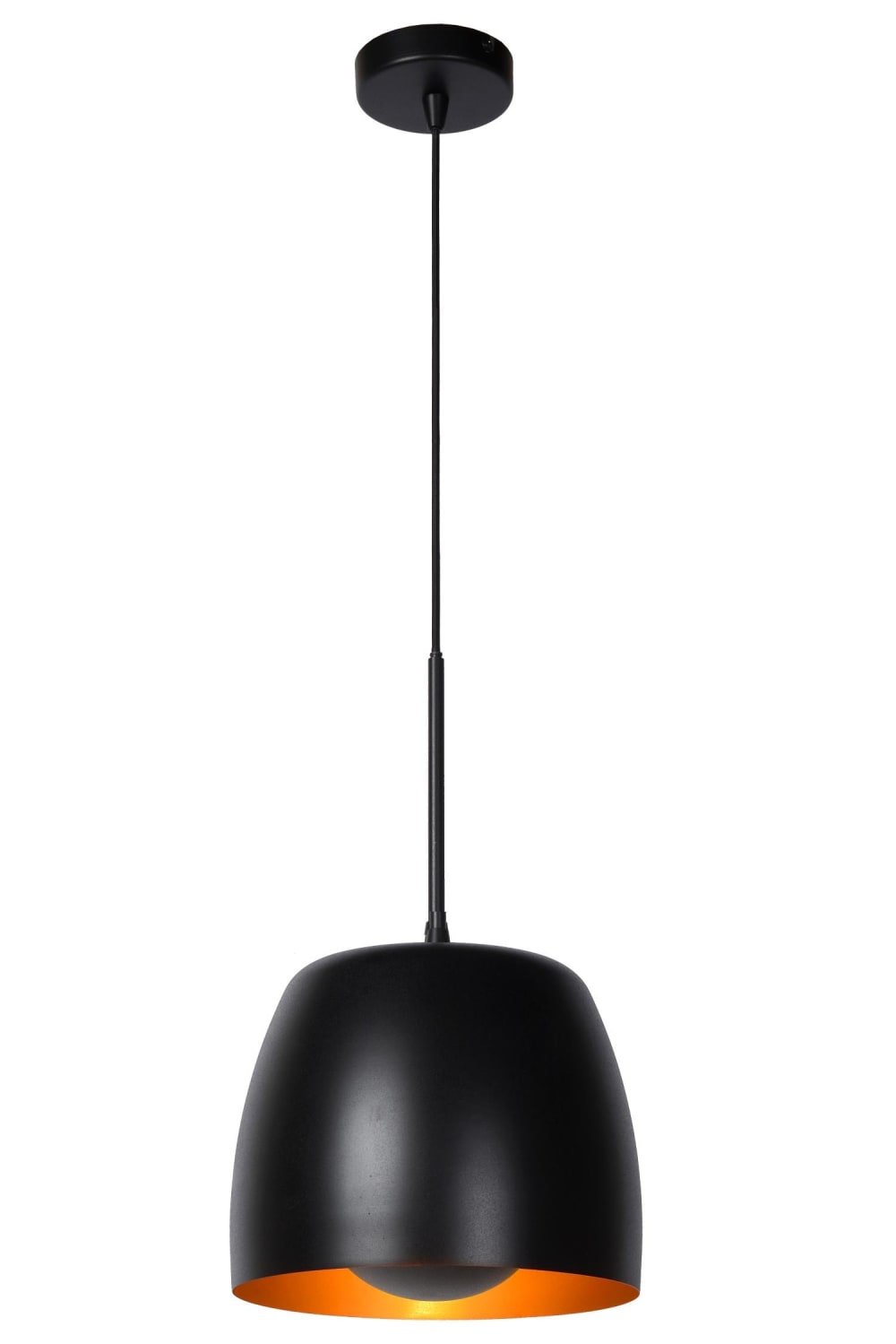 Suspension métal noir 24 cm