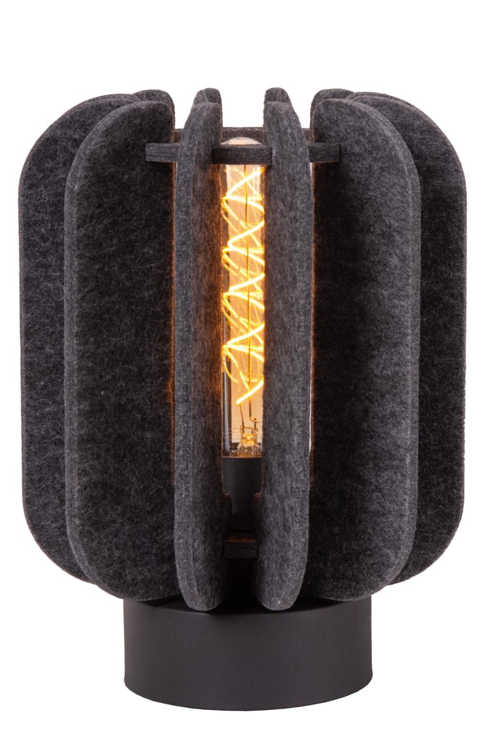 Lampe de table feutrine gris