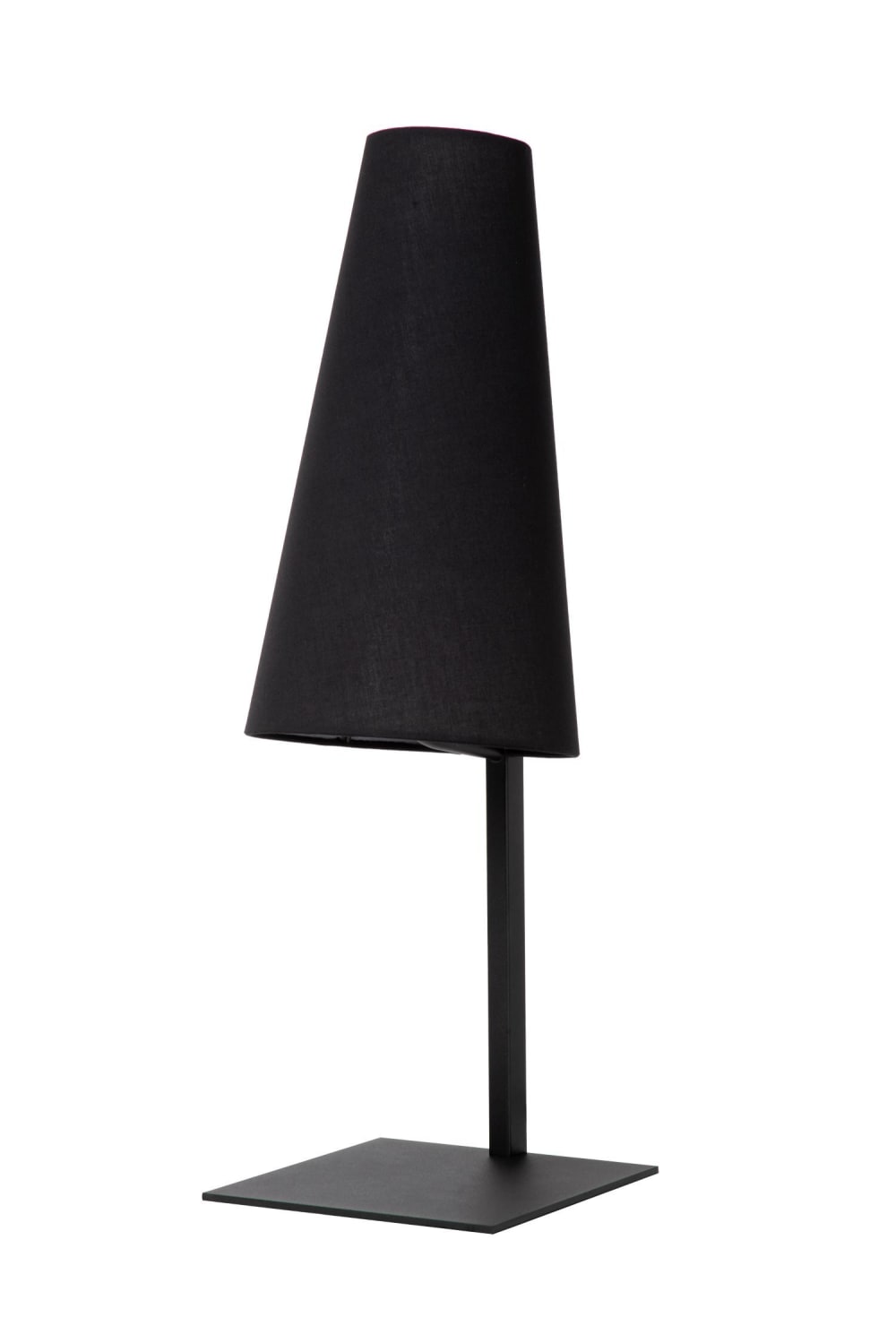 Lampe de table métal lin noir — vue 4