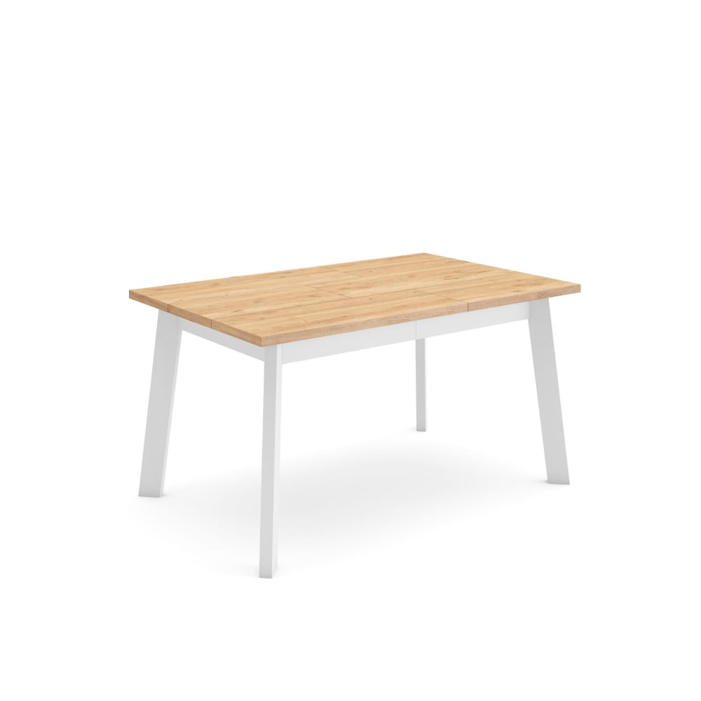 Table à manger effet bois de chêne 140x90x75cm