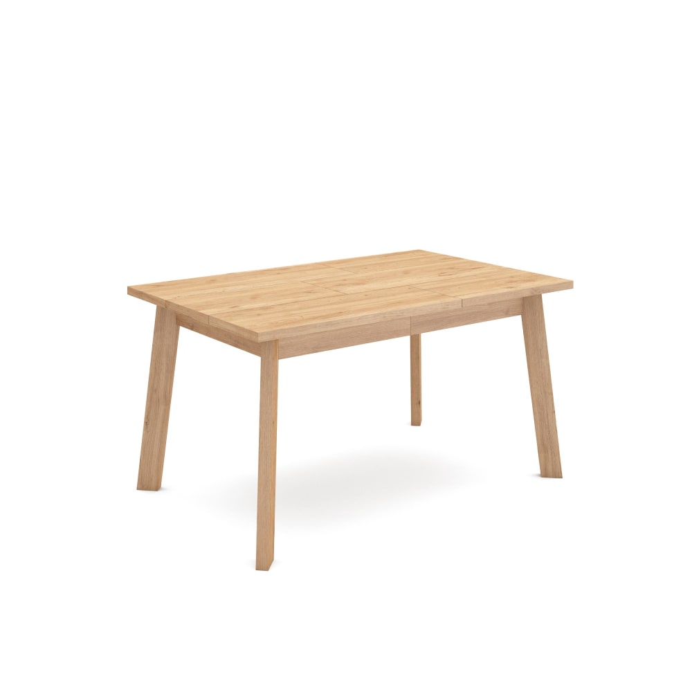 Table à manger effet bois de chêne 140x90x75cm