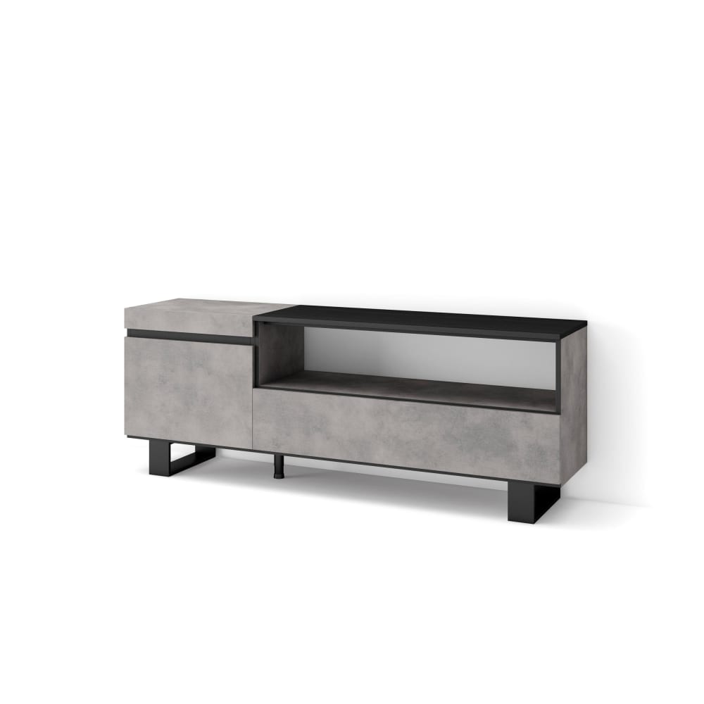 Meuble tv effet bois - pieds