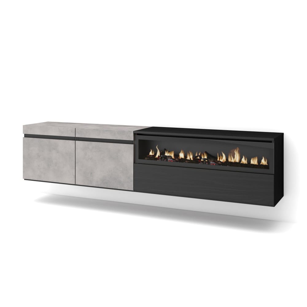 Meuble tv effet bois