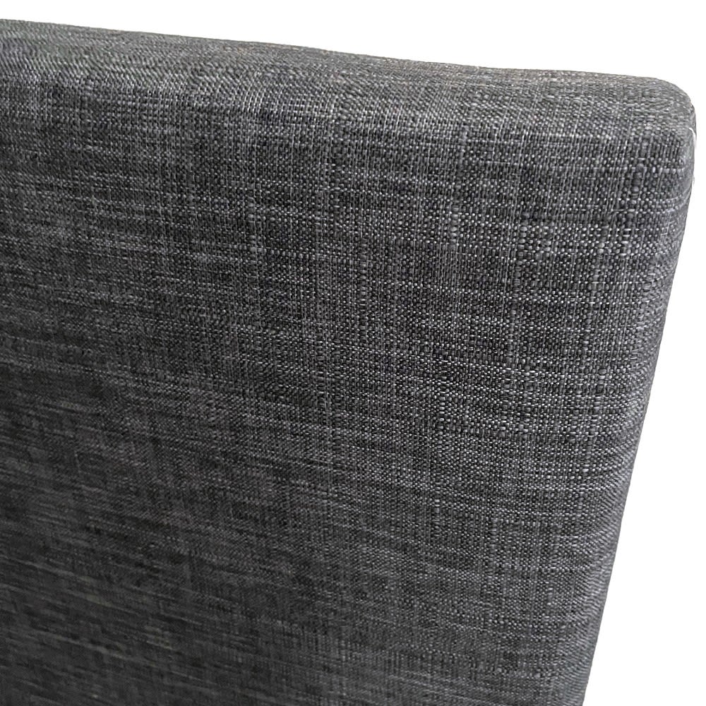 Lit avec sommier et matelas gris foncé 140x190cm