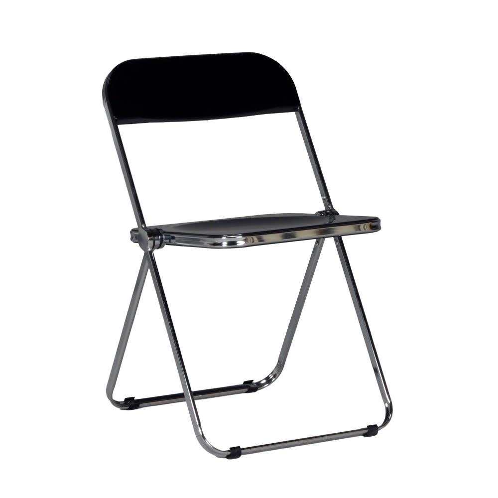 Chaise pliante de salle à manger noire Chaise pliante de salle à manger noire