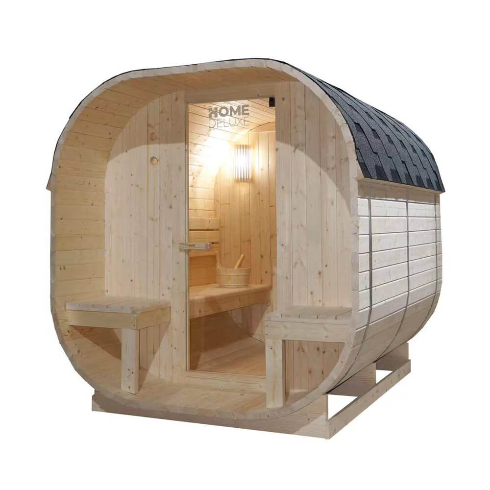 Sauna en bois pour 4 personnes 184x220 cm