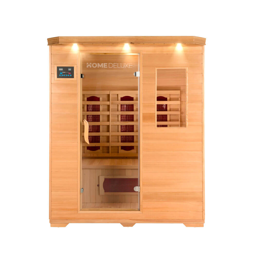 Cabine infrarouge en bois pour 3 personnes 153x110 cm