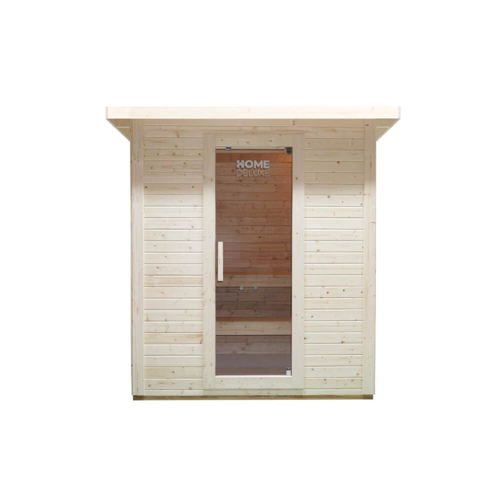 Maison de sauna bois d'épicéa marron