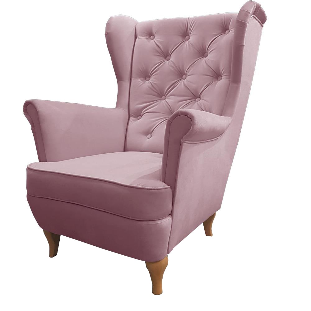 fauteuil Chesterfield - rose