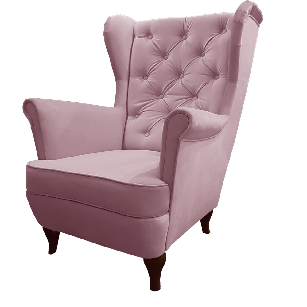 fauteuil Chesterfield - rose
