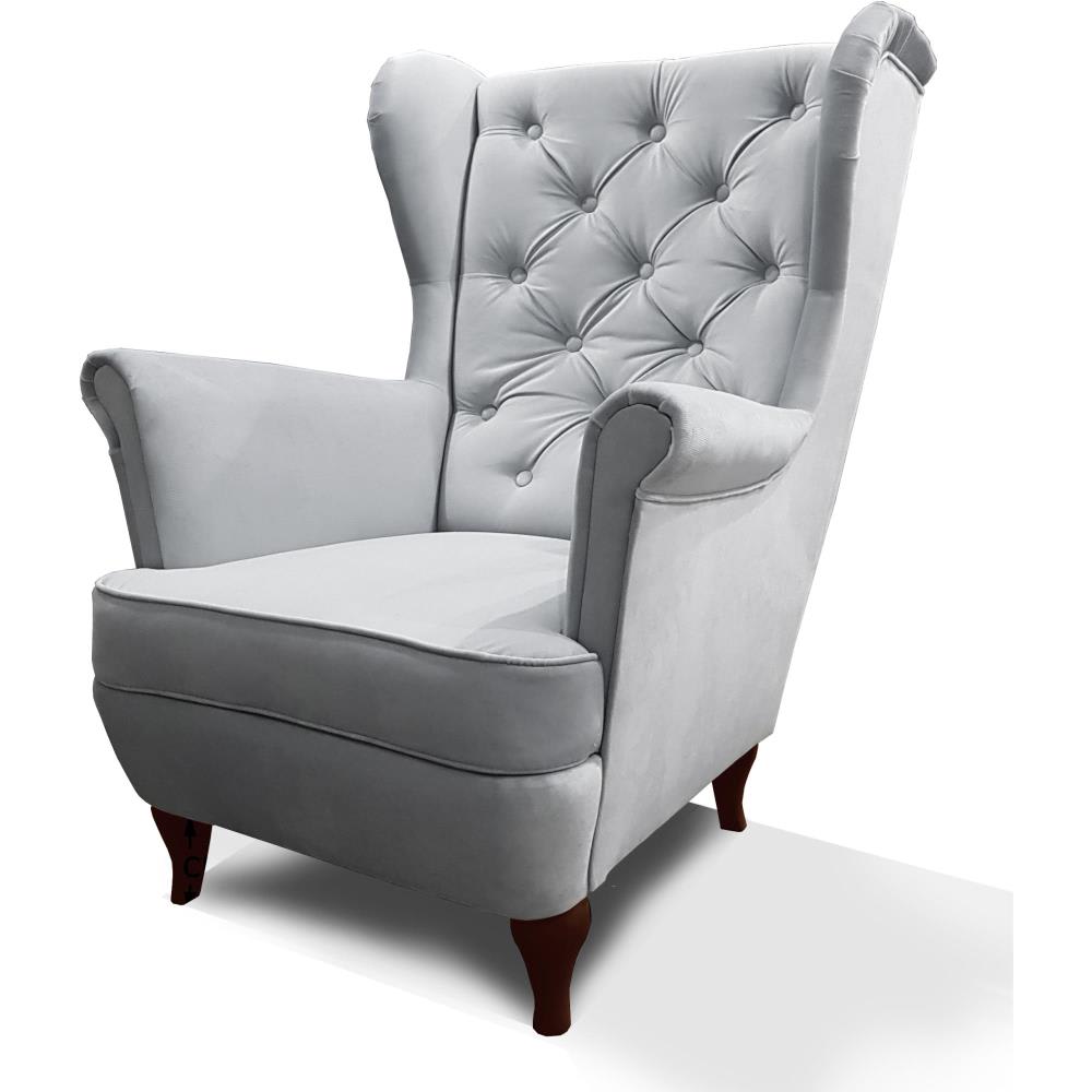 Fauteuil chesterfield - clair