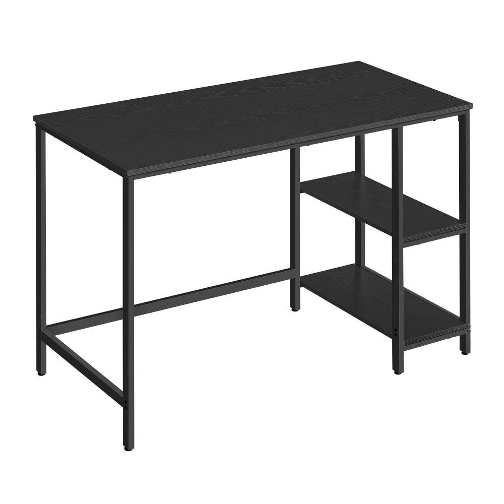 Escritorio de 50 x 100 x 76 cm de color negro ébano