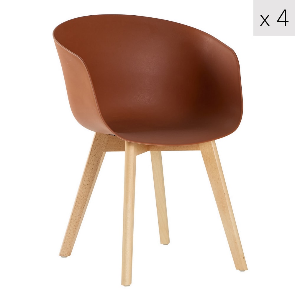 Lot 4 chaises salle