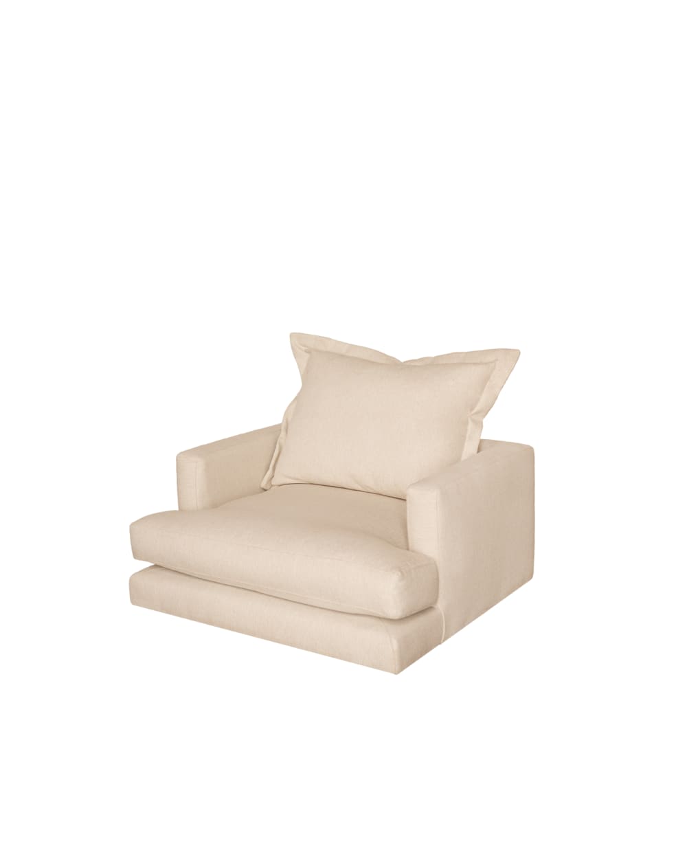 fauteuil beige 105x106cm