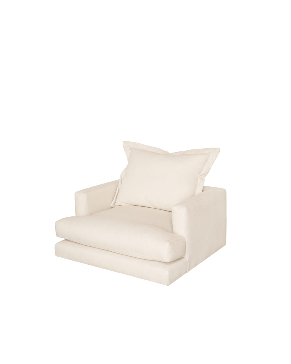 fauteuil blanc cassé
