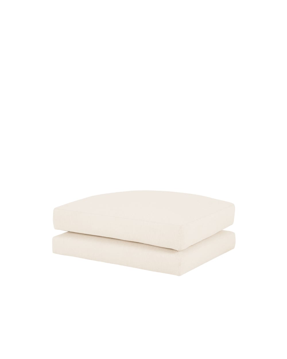 pouf blanc cassé 96x78cm