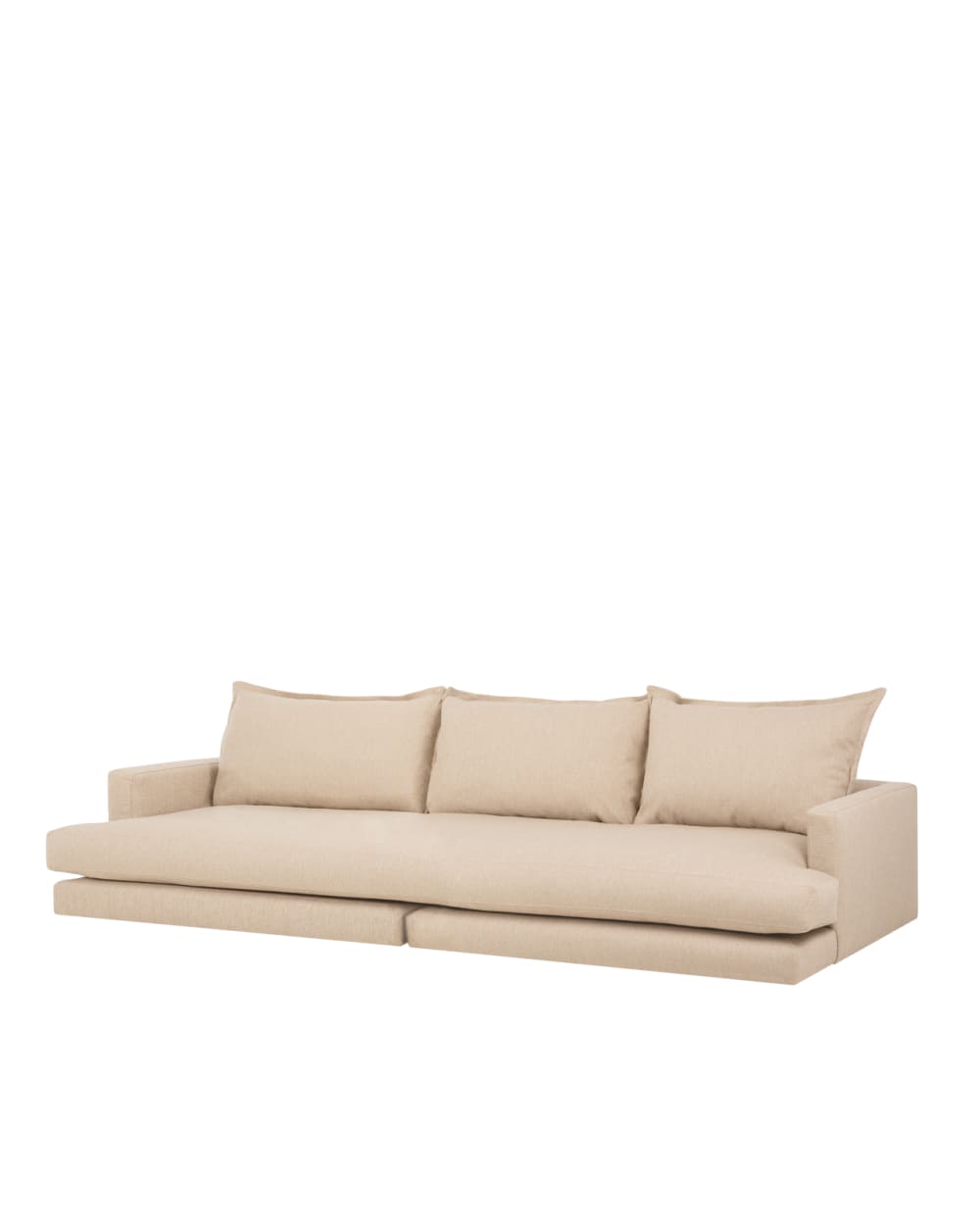 Canapé droit beige 325x105cm
