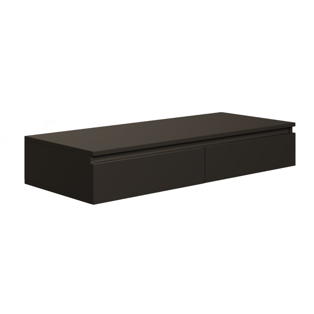Selsey Hängeschreibtisch / Schminktisch, Schwarz, 120 cm style modern Schwarz Spanplatte