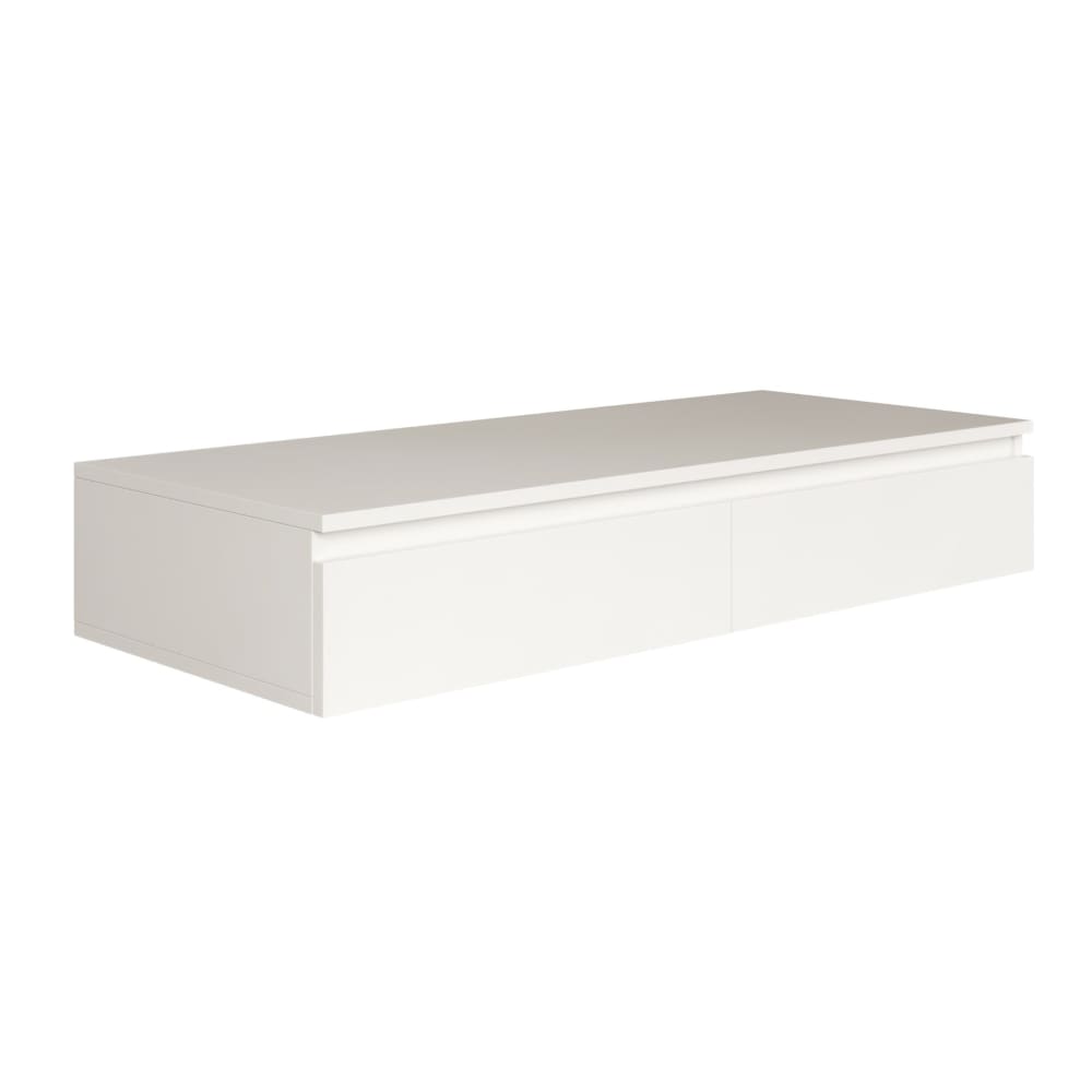 Selsey Hängeschreibtisch / Schminktisch, Weiß, 120 cm style modern Weiß Spanplatte
