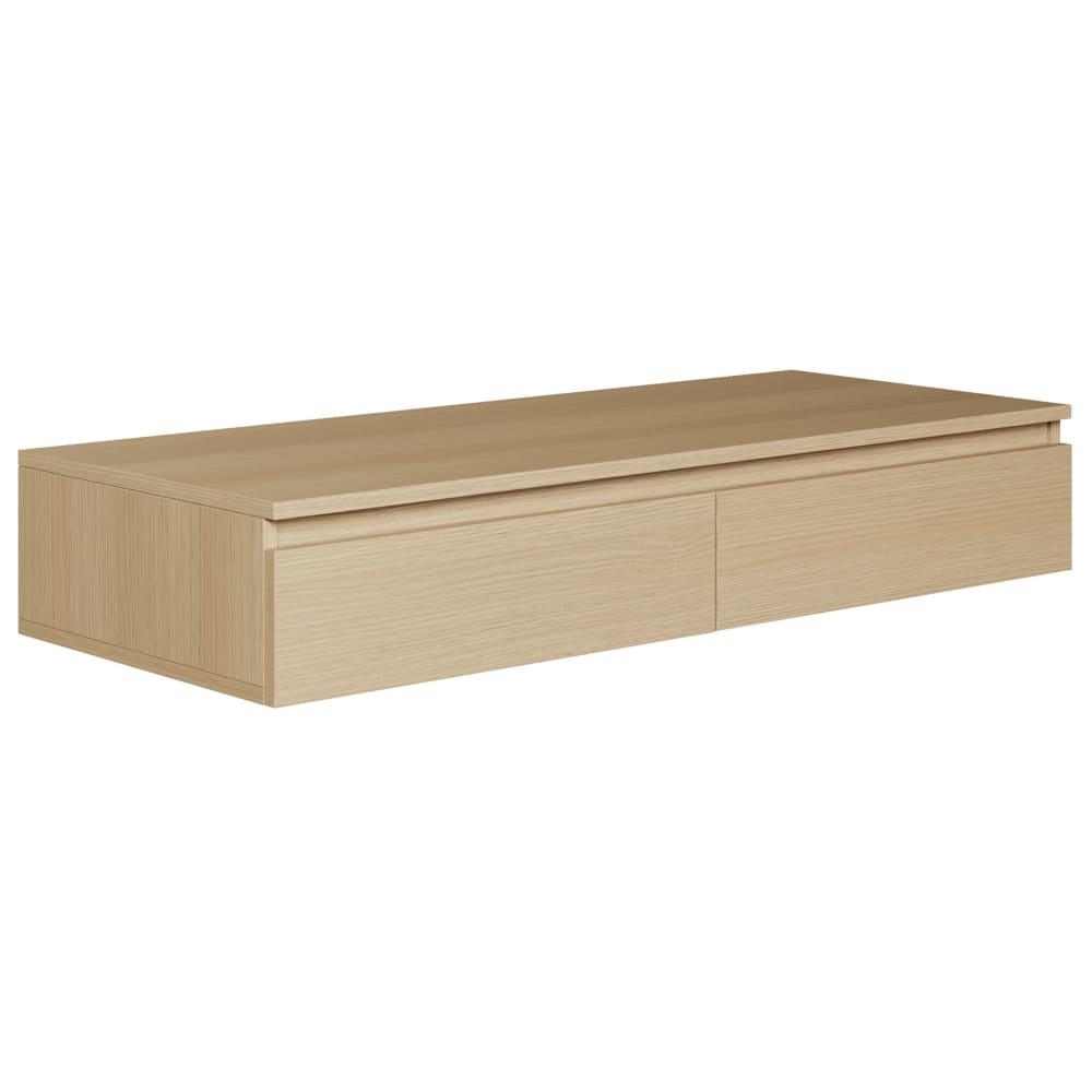 Selsey Hängeschreibtisch / Schminktisch, Eichenholzoptik, 120 cm style modern Beige Spanplatte