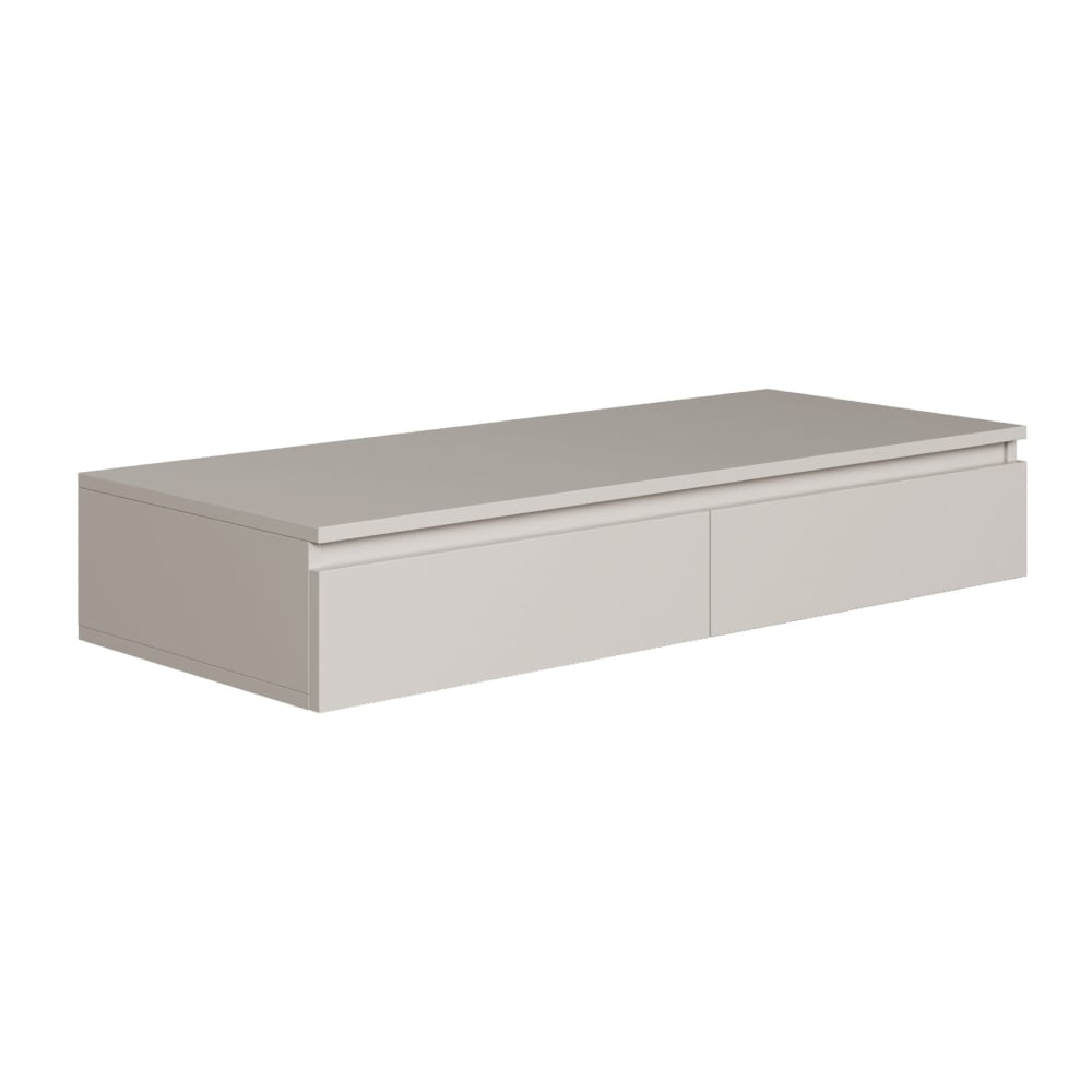 Selsey Hängeschreibtisch / Schminktisch, Greige, 120 cm style modern Taupe Spanplatte