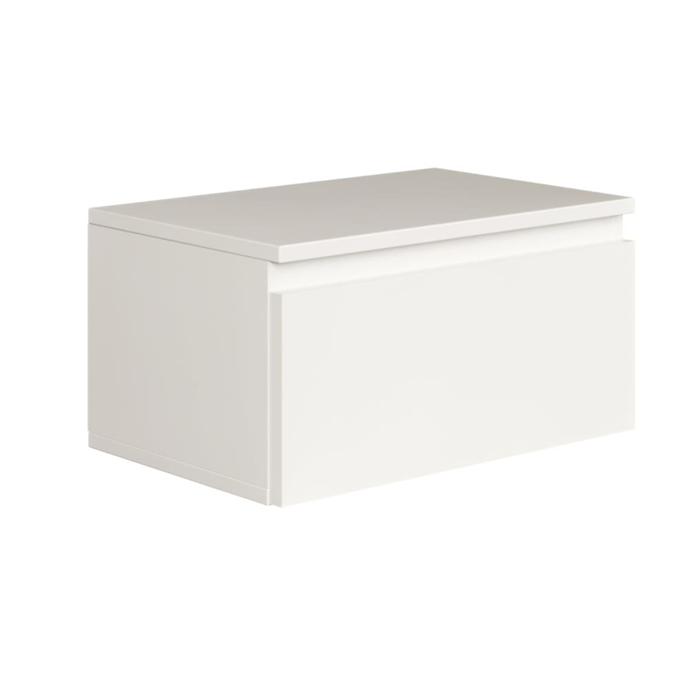 Selsey Wandnachttisch mit Schublade, Weiß, 49 cm style modern Weiß Spanplatte