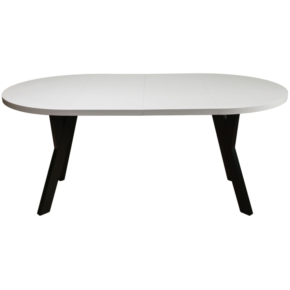 Ausziehtisch Greige/Schwarz 100–180x100 cm - Maisons Du Monde