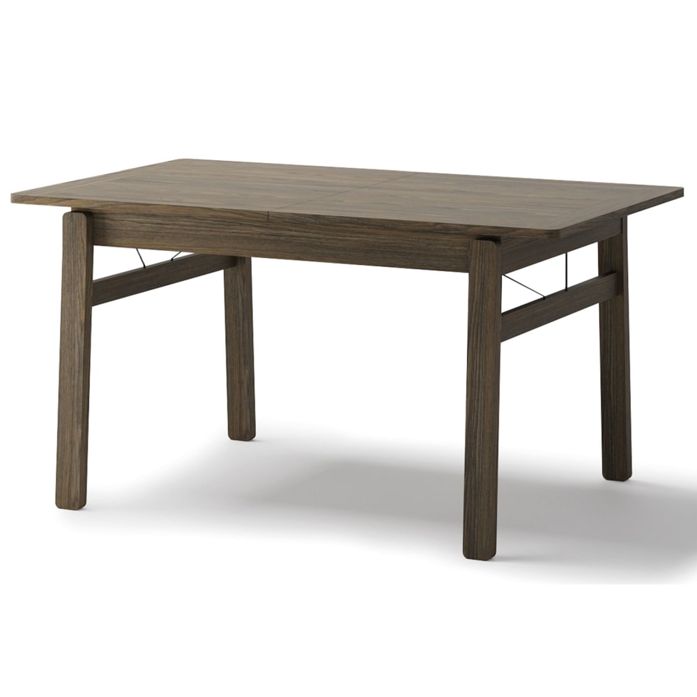 Table extensible aspect chêne foncé 149–269 x 85 cm