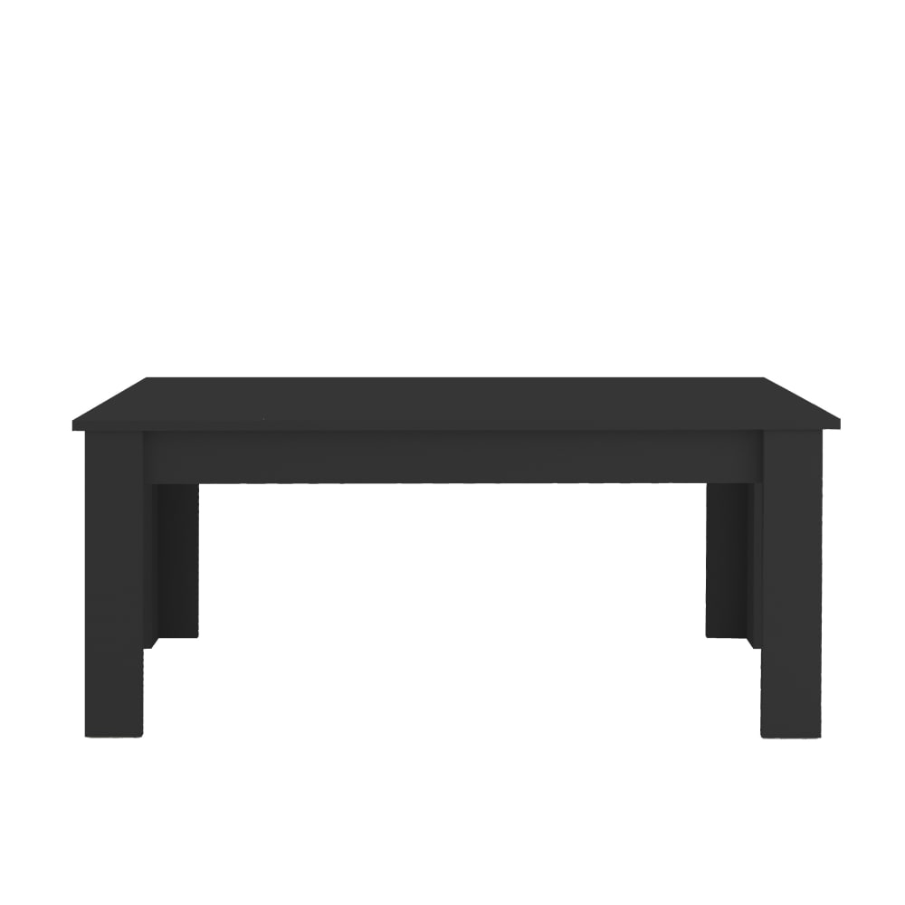 Table extensible 6-8 personnes 140/190 cm effet bois anthracite mat